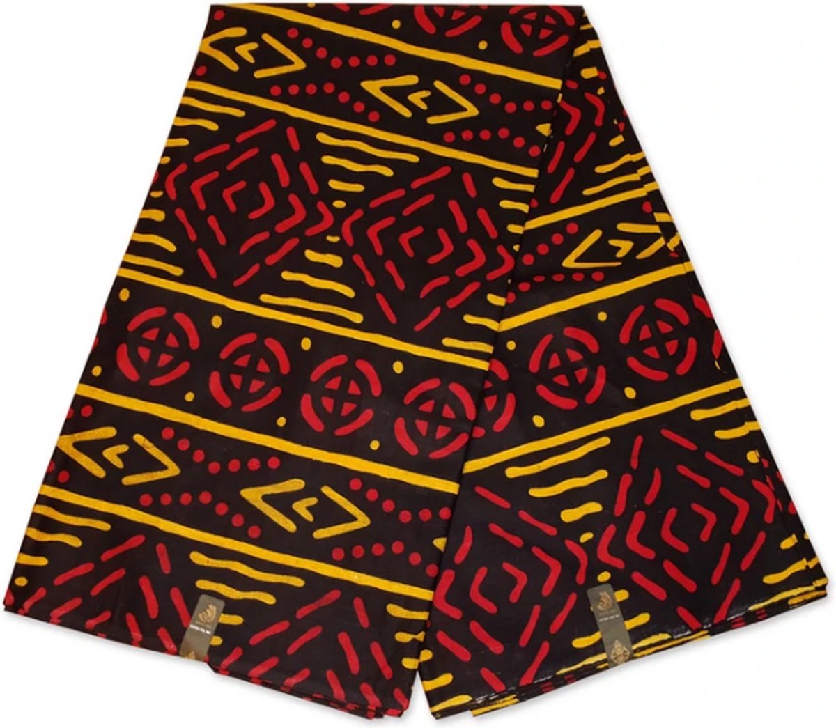 Cotton Fabric | African Bogolan Mudcloth Inspired Print 100% Cotton Fabric | 2 yards